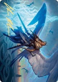 Righteous Valkyrie Art Card (Gold-Stamped Signature) [Kaldheim: Art Series] | Rook's Games and More