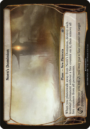 Norn's Dominion (Planechase Anthology) [Planechase Anthology Planes] | Rook's Games and More