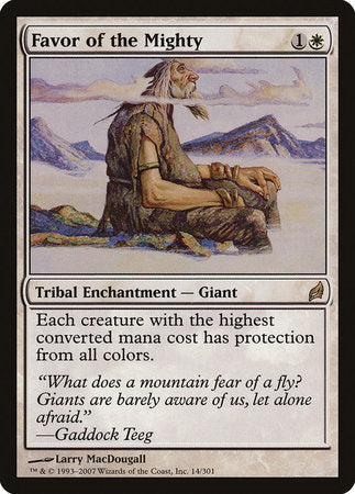 Favor of the Mighty [Lorwyn] | Rook's Games and More