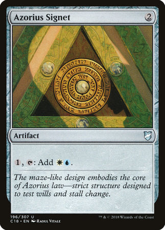 Azorius Signet [Commander 2018] | Rook's Games and More