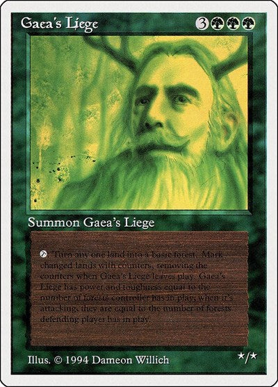 Gaea's Liege [Summer Magic / Edgar] | Rook's Games and More