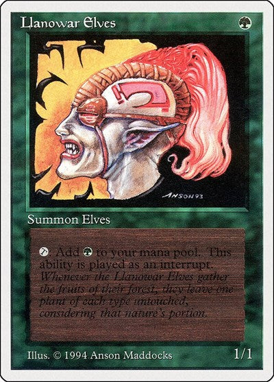 Llanowar Elves [Summer Magic / Edgar] | Rook's Games and More