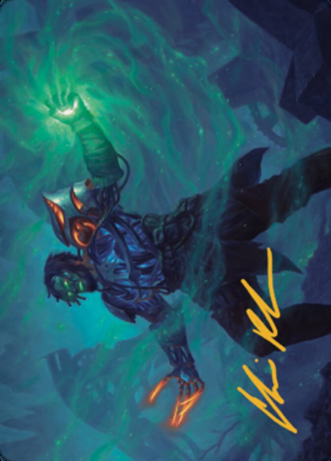 Mishra, Claimed by Gix Art Card (Gold-Stamped Signature) [The Brothers' War Art Series] | Rook's Games and More