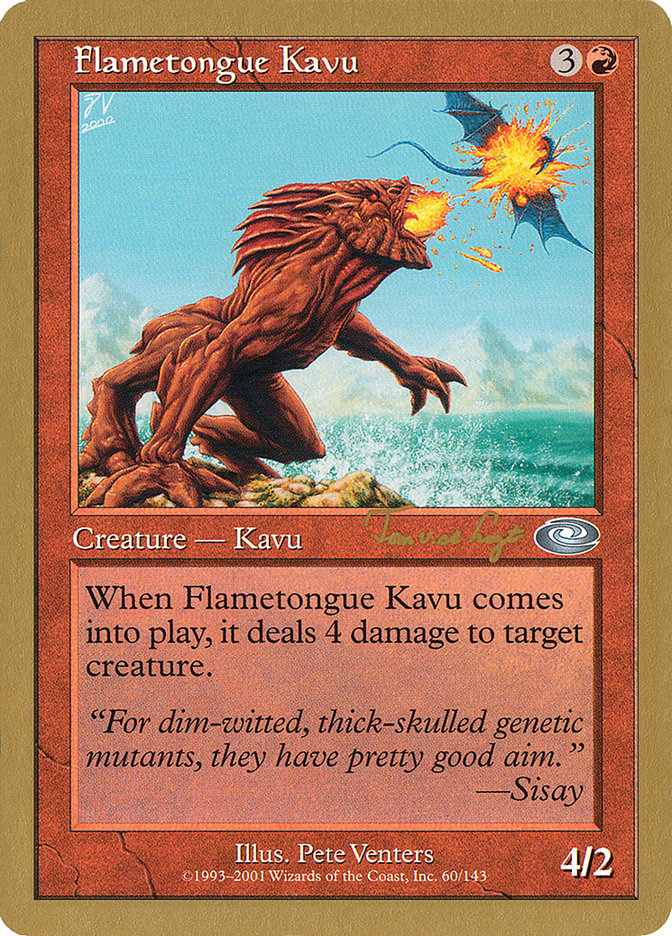 Flametongue Kavu (Tom van de Logt) [World Championship Decks 2001] | Rook's Games and More