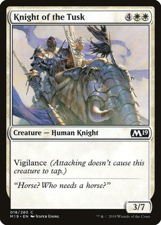 Knight of the Tusk [Core Set 2019] | Rook's Games and More