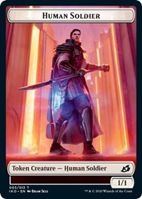 Human Soldier (005) // Zombie Double-sided Token [Commander 2020] | Rook's Games and More