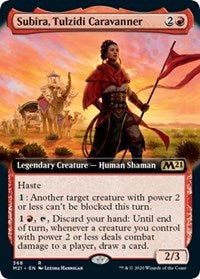 Subira, Tulzidi Caravanner (Extended Art) [Core Set 2021] | Rook's Games and More