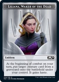 Emblem - Liliana, Waker of the Dead [Core Set 2021] | Rook's Games and More