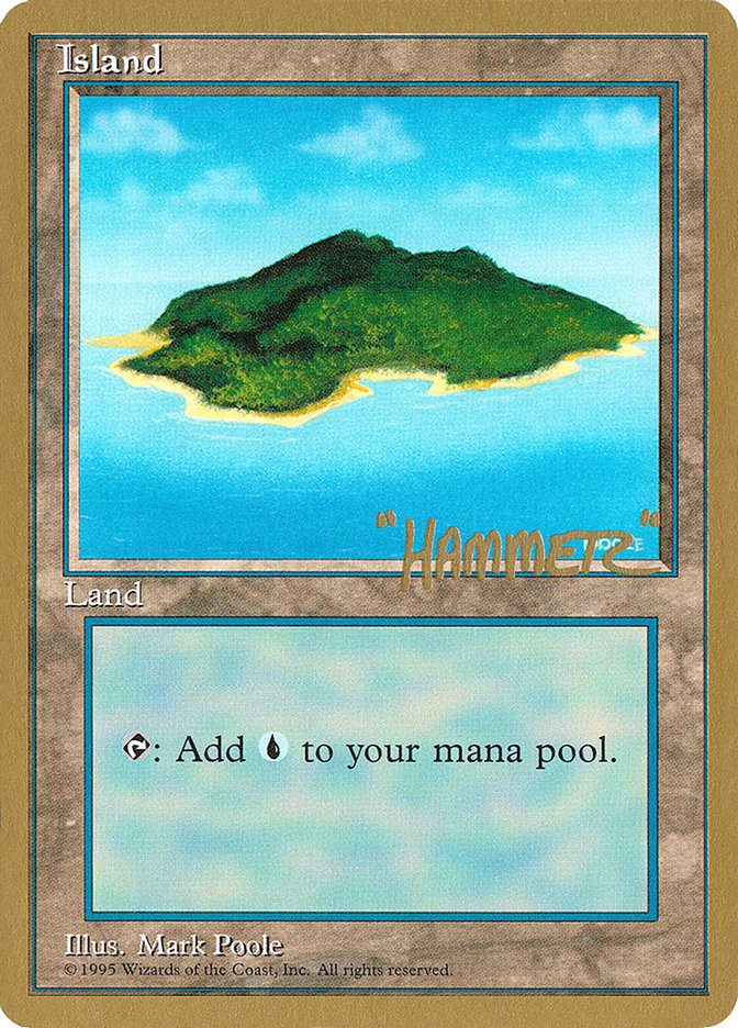 Island (shr367) (Shawn "Hammer" Regnier) [Pro Tour Collector Set] | Rook's Games and More