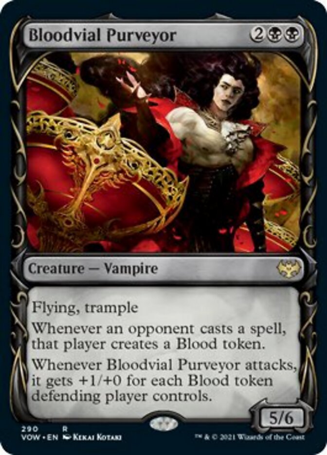 Bloodvial Purveyor (Showcase Fang Frame) [Innistrad: Crimson Vow] | Rook's Games and More