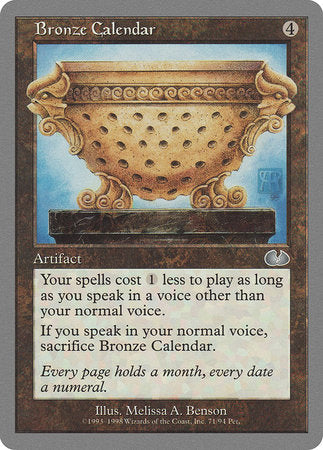 Bronze Calendar [Unglued] | Rook's Games and More