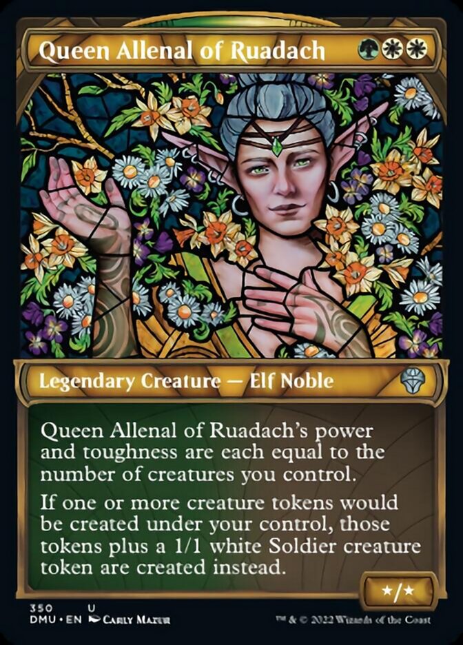 Queen Allenal of Ruadach (Showcase Textured) [Dominaria United] | Rook's Games and More