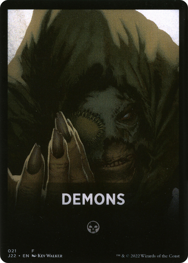 Demons Theme Card [Jumpstart 2022 Front Cards] | Rook's Games and More