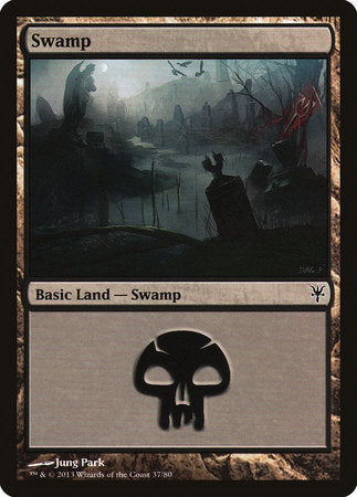Swamp (37) [Duel Decks: Sorin vs. Tibalt] | Rook's Games and More