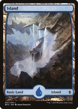 Island (257) - Full Art [Battle for Zendikar] | Rook's Games and More