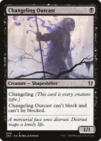 Changeling Outcast [Zendikar Rising Commander] | Rook's Games and More