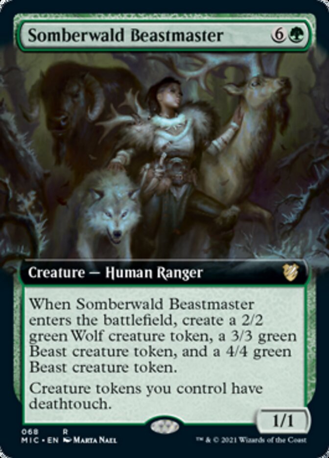 Somberwald Beastmaster (Extended) [Innistrad: Midnight Hunt Commander] | Rook's Games and More