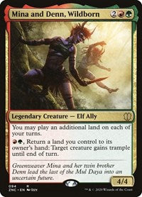 Mina and Denn, Wildborn [Zendikar Rising Commander] | Rook's Games and More