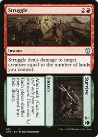 Struggle // Survive [Zendikar Rising Commander] | Rook's Games and More