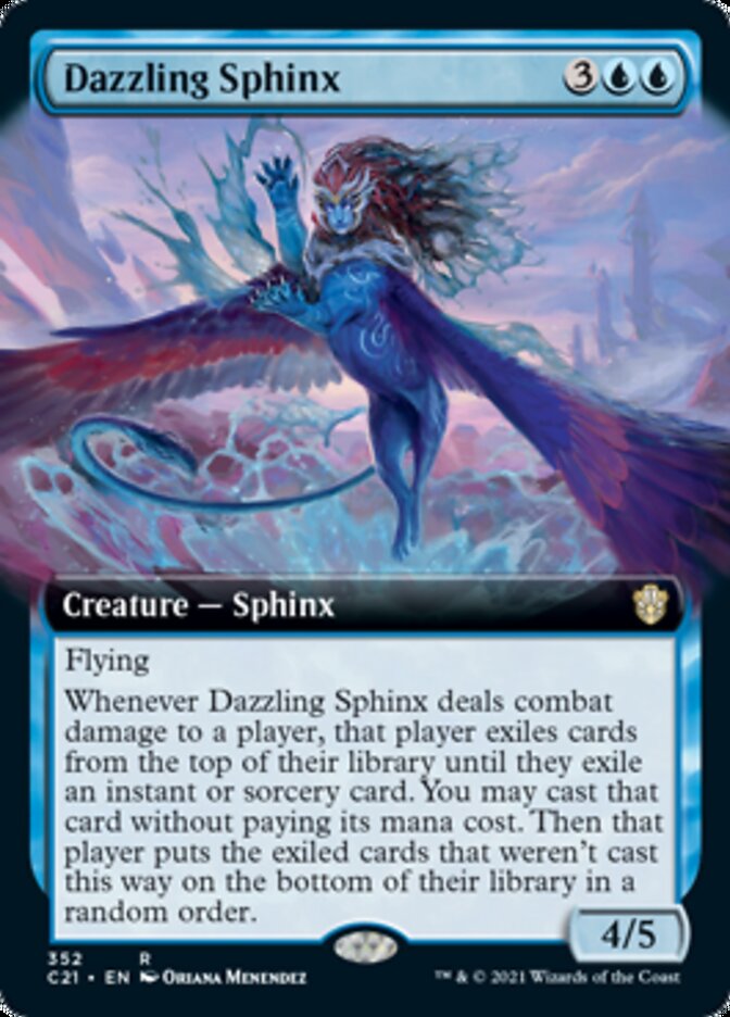 Dazzling Sphinx (Extended) [Commander 2021] | Rook's Games and More