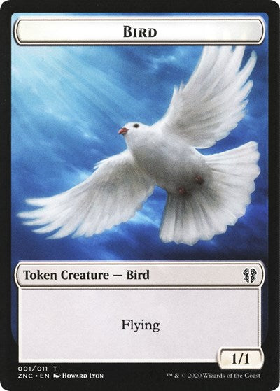 Bird // Kor Ally Double-sided Token [Commander: Zendikar Rising] | Rook's Games and More