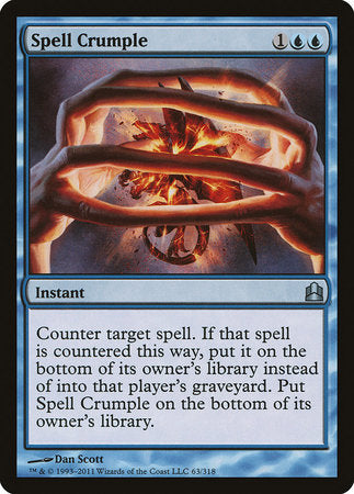 Spell Crumple [Commander 2011] | Rook's Games and More