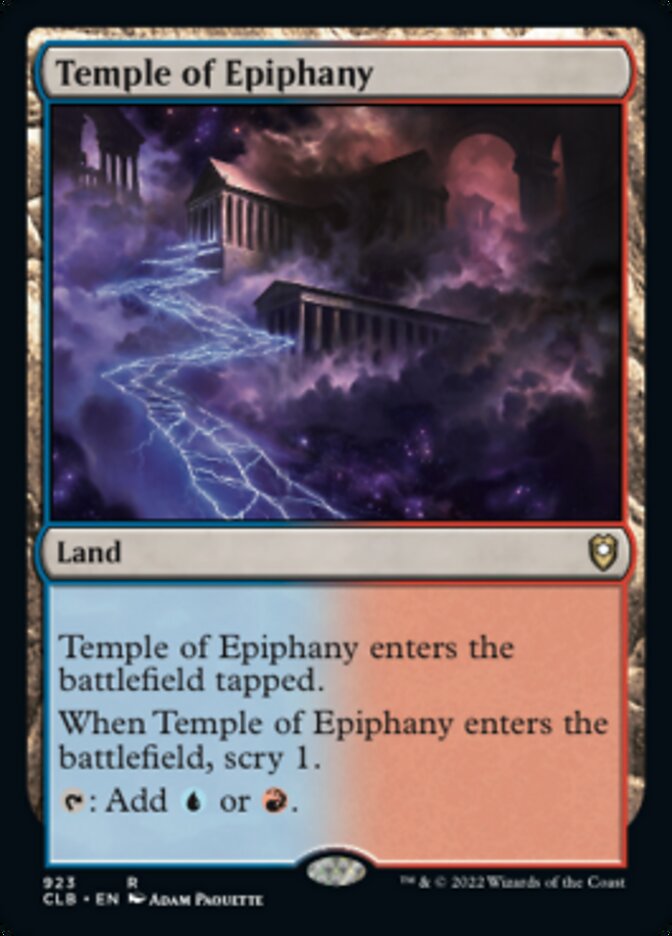 Temple of Epiphany [Commander Legends: Battle for Baldur's Gate] | Rook's Games and More