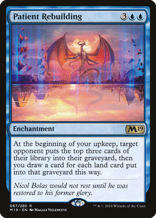 Patient Rebuilding [Core Set 2019] | Rook's Games and More