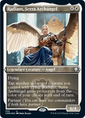 Radiant, Serra Archangel (Foil Etched) [Commander Legends] | Rook's Games and More