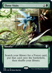 Three Visits (Extended Art) [Commander Legends] | Rook's Games and More