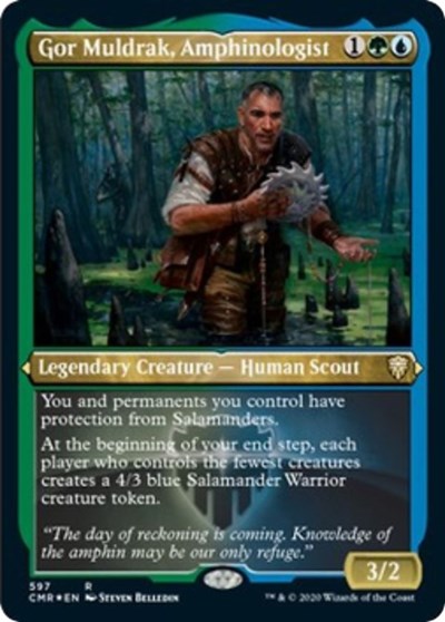 Gor Muldrak, Amphinologist (Foil Etched) [Commander Legends] | Rook's Games and More