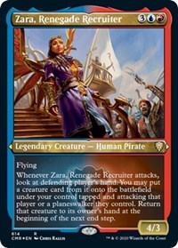 Zara, Renegade Recruiter (Foil Etched) [Commander Legends] | Rook's Games and More