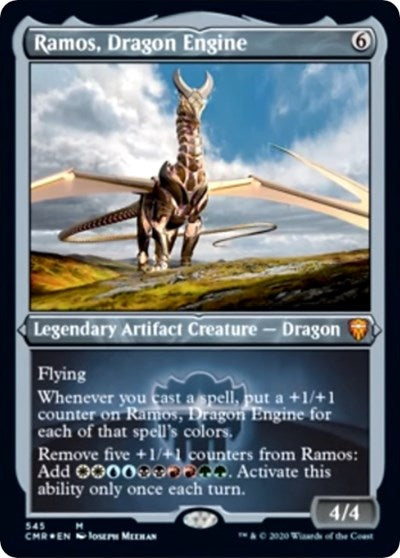 Ramos, Dragon Engine (Foil Etched) [Commander Legends] | Rook's Games and More