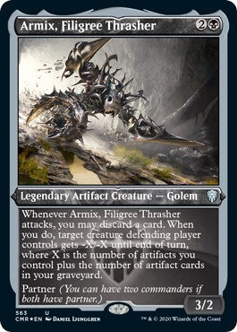 Armix, Filigree Thrasher (Foil Etched) [Commander Legends] | Rook's Games and More