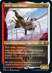 Akiri, Line-Slinger (Foil Etched) [Commander Legends] | Rook's Games and More