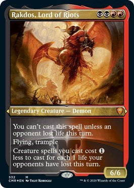 Rakdos, Lord of Riots (Foil Etched) [Commander Legends] | Rook's Games and More
