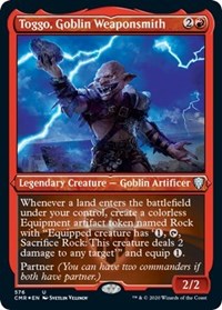 Toggo, Goblin Weaponsmith (Foil Etched) [Commander Legends] | Rook's Games and More
