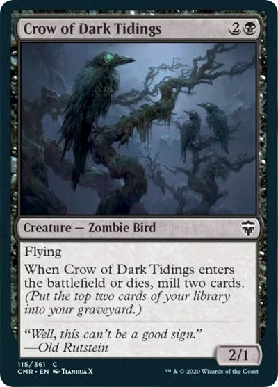 Crow of Dark Tidings [Commander Legends] | Rook's Games and More