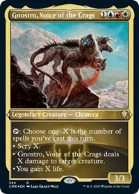 Gnostro, Voice of the Crags (Foil Etched) [Commander Legends] | Rook's Games and More