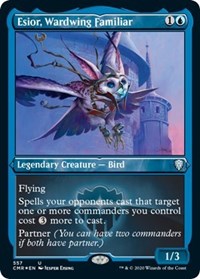 Esior Wardwing Familiar (Foil Etched) [Commander Legends] | Rook's Games and More