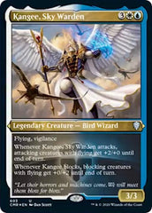 Kangee, Sky Warden (Foil Etched) [Commander Legends] | Rook's Games and More