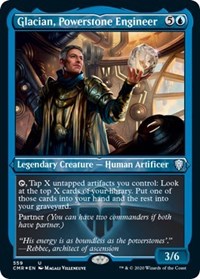 Glacian, Powerstone Engineer (Foil Etched) [Commander Legends] | Rook's Games and More