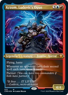 Kraum, Ludevic's Opus (Foil Etched) [Commander Legends] | Rook's Games and More