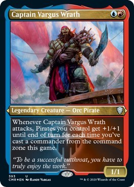 Captain Vargus Wrath (Foil Etched) [Commander Legends] | Rook's Games and More