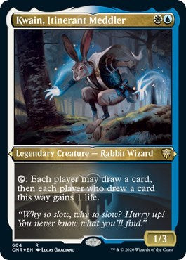 Kwain, Itinerant Meddler (Foil Etched) [Commander Legends] | Rook's Games and More