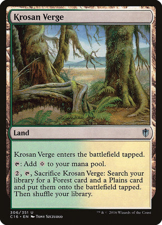 Krosan Verge [Commander 2016] | Rook's Games and More