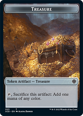 Treasure // Treasure Double-Sided Token [Starter Commander Decks] | Rook's Games and More