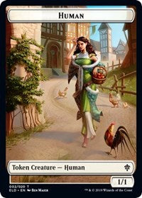 Human // Insect Double-sided Token (Challenger 2021) [Unique and Miscellaneous Promos] | Rook's Games and More