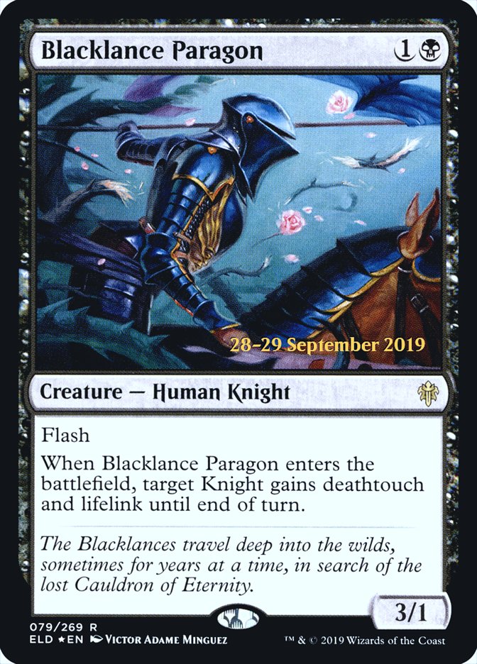 Blacklance Paragon  [Throne of Eldraine Prerelease Promos] | Rook's Games and More
