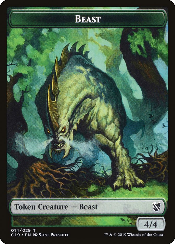 Beast (014/029) [Commander 2019 Tokens] | Rook's Games and More